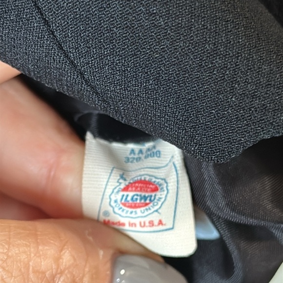 VTG 80’s Nicole Miller Tuxedo Blazer Black Sz 12 Union Made in the USA PRISTINE - Picture 4 of 9